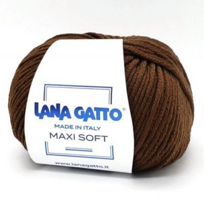 Lana Gatto Maxi Soft (10040 шоколад) 100% меринос экстрафайн 50 г/90 м